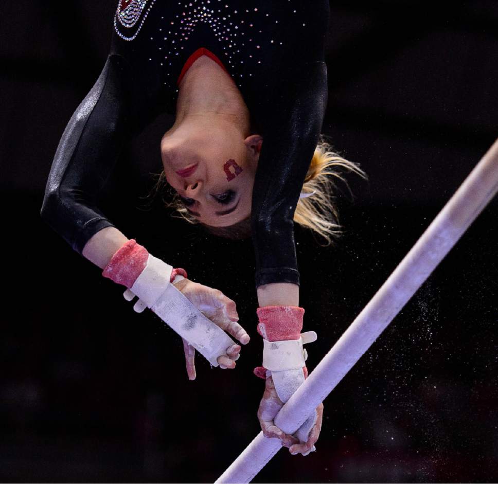 Utah gymnastics Breanna Hughes perfect on floor as Red Rocks beat