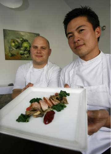 Stephen Holt  |  Special to The Tribune

Forage owners and chefs Bowman Brown, left and Viet Pham.