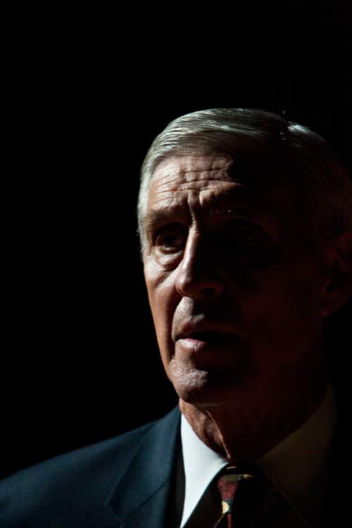 Chris Detrick  |  The Salt Lake Tribune 
Utah Jazz head coach Jerry Sloan before the game at Energy Solutions Arena on Friday, Oct. 22, 2010.