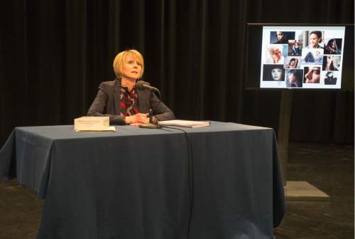Rick Egan  |  The Salt Lake Tribune

Nursing professor Julie Valentine shares findings from a new study where she looked at the processing of 1,874 sexual assault kits, also known as rape kits during a press conference at the BYU Broadcasting Building. Thursday, April 7, 2016.