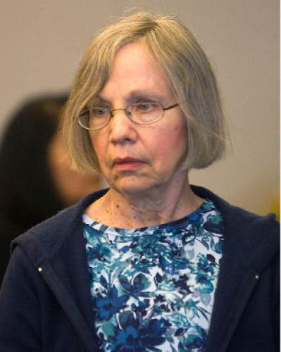 Al Hartmann  |  The Salt Lake Tribune  5/21/2010
A somber Wanda Barzee enters Judge Judith Atherton's district court in Salt Lake City for sentencing.