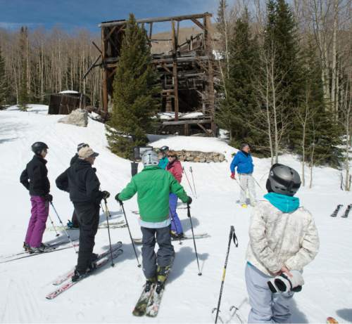Steve Griffin  |  The Salt Lake Tribune


The California-Comstock at the Park City Mountain Resort borders a ski run in Park City, Friday, April 8, 2016. Park City Mountain Resort, Park City Historical Society and Park City Municipal have announce the formation of a new group dedicated to preserving historical mining sites located at various locations at Park City Mountain Resort