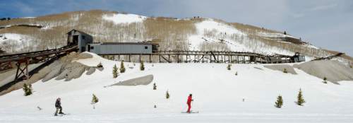 Steve Griffin  |  The Salt Lake Tribune


The Thaynes Shaft at the Park City Mountain Resort borders a ski run in Park City, Friday, April 8, 2016. Park City Mountain Resort, Park City Historical Society and Park City Municipal have announce the formation of a new group dedicated to preserving historical mining sites located at various locations at Park City Mountain Resort