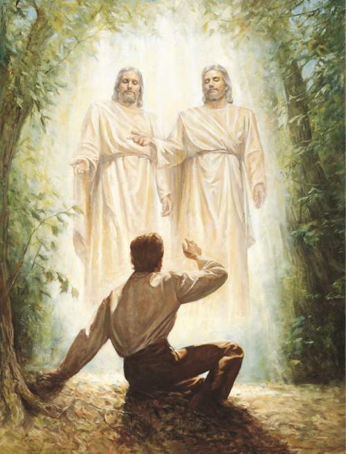 Photo courtesy of the LDS Church

Joseph Smith's first vision.