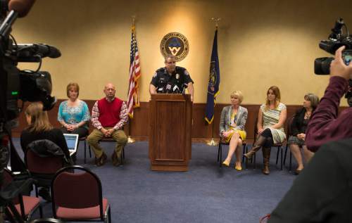 Rick Egan  |  The Salt Lake Tribune

West Valley Police Chief Lee Russo talks about the way the West Valley City Police Department investigates sexual assault cases, during a press conference in West Valley, Thursday, April 14, 2016.