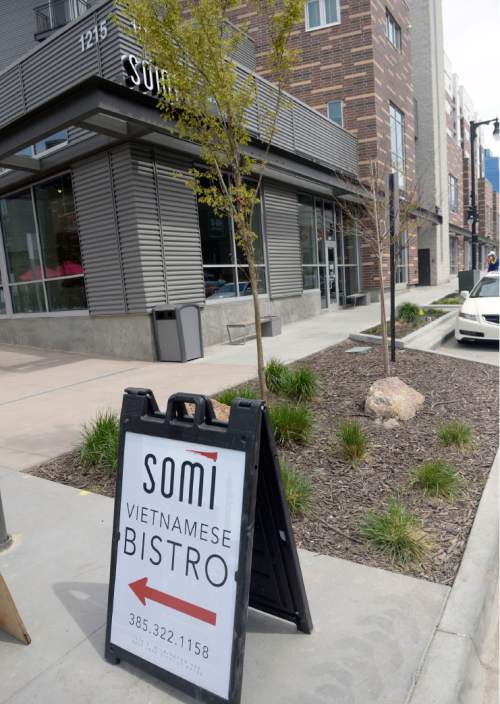 Al Hartmann  |  The Salt Lake Tribune
SOMI Vietnamese Bistro in Salt Lake City features high-quality Asian-fusion cuisine, with an emphasis on Vietnamese flavors, in a trendy new uprising in Sugar House.