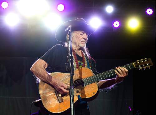 Rick Egan  |  The Salt Lake Tribune

Willie Nelson performs at USANA Amphitheatre, West Valley City, Saturday, June 20, 2015. He returns to Utahon July 28 for a show at Red Butte Garden.
