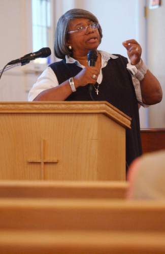 Francisco Kjolseth  |  The Salt Lake Tribune
The Rev. Nurjhan Govan, from when she was the new minister at Trinity African Methodist Episcopal Church in Salt Lake City.