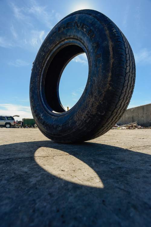 Francisco Kjolseth | The Salt Lake Tribune 
Salt Lake County Council is considering raising fees for tires and refrigerators to be disposed of at the landfill, to cover the recycling costs.