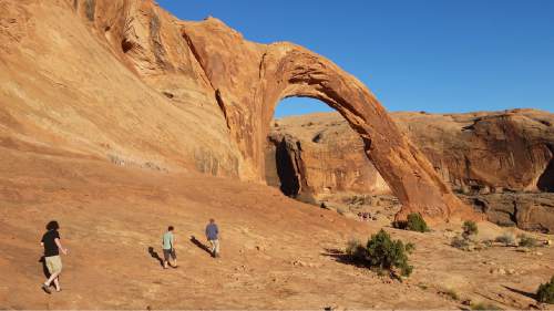 Jessica Miller  |  The Salt Lake Tribune

Corona Arch trail in Moab, Utah.