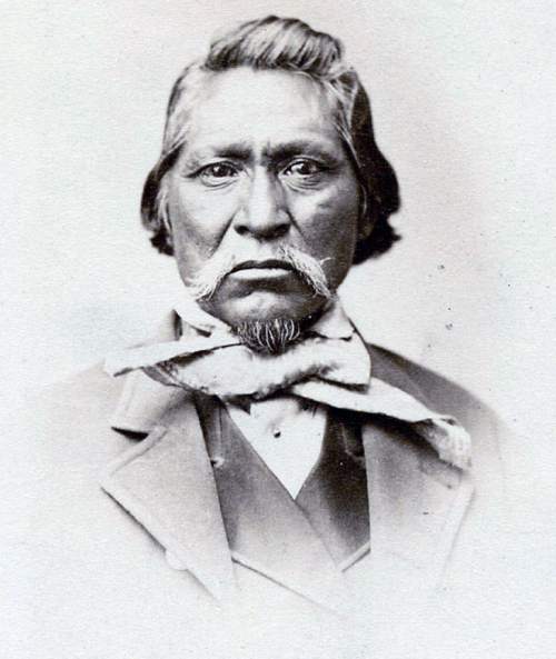 Tribune file photo

Chief Kanosh, of the Pahvants, was reported to say that stories about incidents like the Circeville Massacre made it so indians didn't trust Mormon settlers. Bishop Thomas Callister, of Fillmore, said Kanosh "thinks that the indians have sufficient cause to lose confidence in our promises of protection to friendly indians."