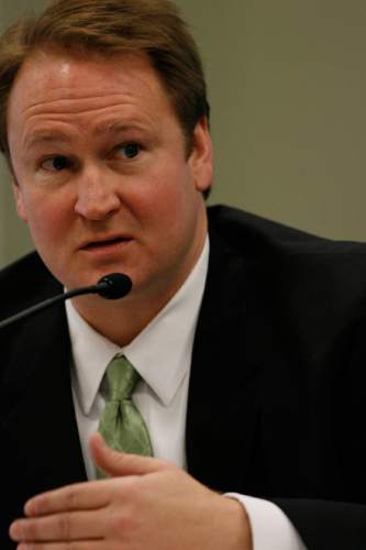 Chris Detrick  |  Tribune file photo
Sen. Mark Madsen, R-Saratoga Springs, questioned how court officials can make up whatever qualifications they want in evaluating judges. Could they decide to appoint only those who  "look good in the robes?" he asked.