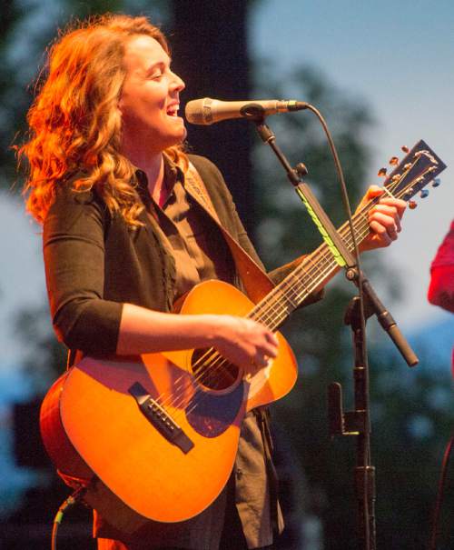 Rick Egan  |  The Salt Lake Tribune

Brandi Carlile performs at Red Butte Garden, Sunday, August 24, 2014.