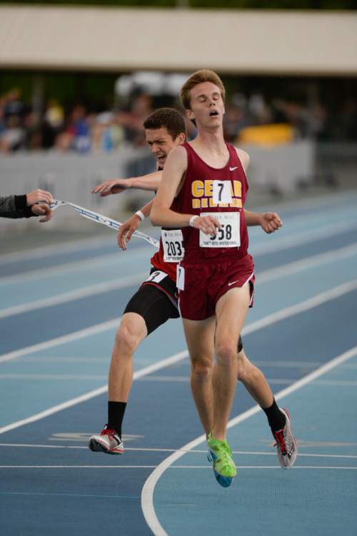 Francisco Kjolseth | The Salt Lake Tribune 
Day 1 of the BYU Invitational Track and Field meet.