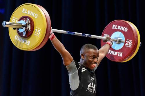 Trent Nelson  |  The Salt Lake Tribune
Darren Barnes lifts on day 1 of 2016 USA Weightlifting National Championships at the Salt Palace in Salt Lake City, Friday May 6, 2016.