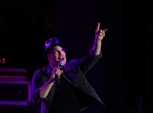 Scott Sommerdorf   |  The Salt Lake Tribune
Gavin DeGraw performs at Red Butte Garden, Sunday, June 29, 2014.