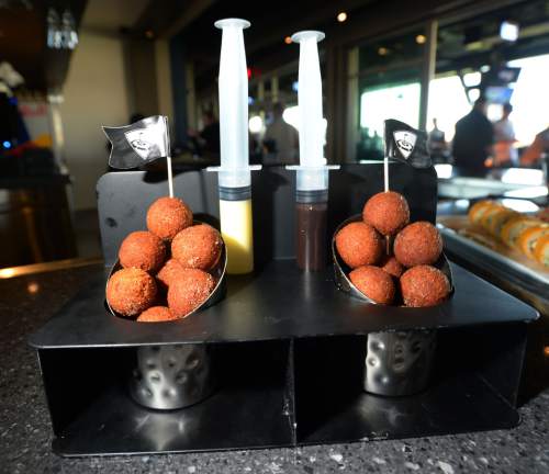 Steve Griffin | The Salt Lake Tribune

Injectable donut holes at TopGolf in Midvale.