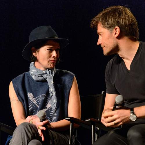 Trent Nelson  |  The Salt Lake Tribune
Game of Thrones stars Lena Headey and Nikolaj Coster-Waldue appear on a panel at FanX at the Salt Palace Convention Center, Salt Lake City, Tuesday January 27, 2015.