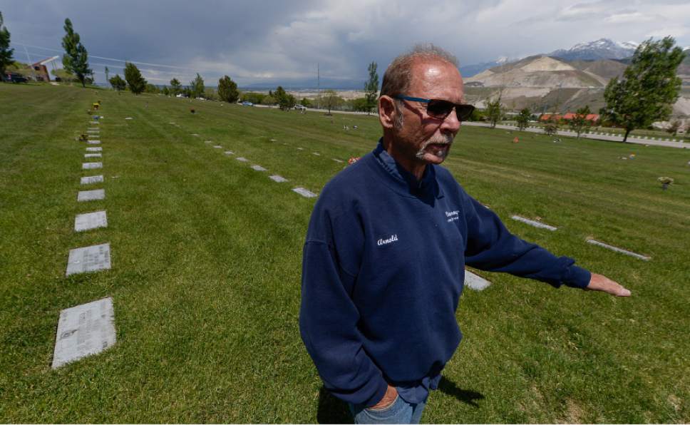 Francisco Kjolseth | The Salt Lake Tribune
Arnold Warner, Program Manager for the Utah Veterans Cemetery in Bluffdale talks about the limited amount of space left. In five to six years, there will be no more space for new veteran burials.
