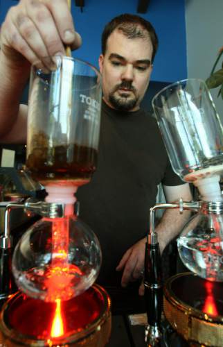 Tribune file photo
"100 Things to do in Salt Lake City Before You Die" -- Drink the perfect cup of coffee at Caffe d'Bolla. Pictured, Caffe d'Bolla owner John Piquet.