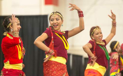 Rick Egan  |  The Salt Lake Tribune

The Nepalese dance group performs at the Utah Asian Festival, at the South Towne Exposition Center, Saturday, June 11, 2016.