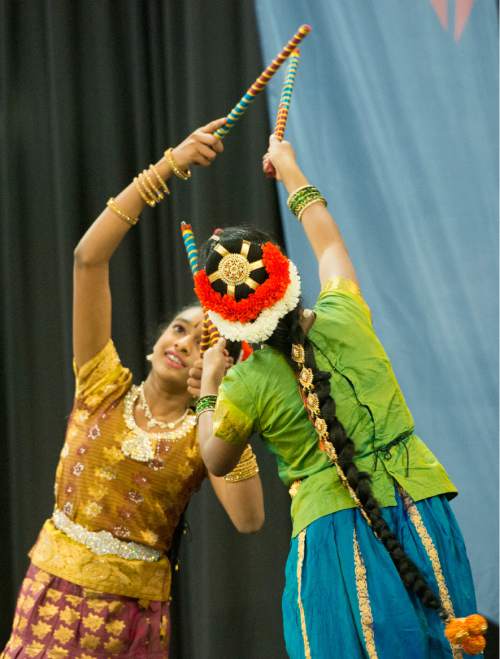 Rick Egan  |  The Salt Lake Tribune

The Sri Lankan dance group performs at the Utah Asian Festival, at the South Towne Exposition Center, Saturday, June 11, 2016.