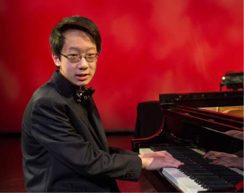 Rick Egan  |  The Salt Lake Tribune

John Zhao,14, of Midvale, is one of  four young musicians who study in Utah competing in The Gina Bachauer International Piano Foundation competition this year.