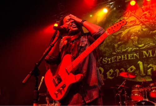 Rick Egan  |  The Salt Lake Tribune

Stephen "Ragga" Marley performs at The Depot, Sunday, June 12, 2016.