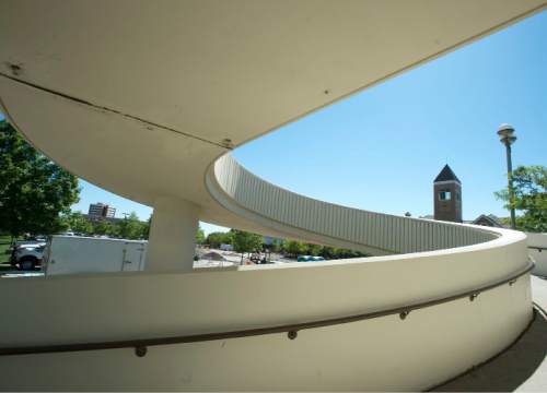 Steve Griffin / The Salt Lake Tribune

Spiral pedestrian ramp on the campus of BYU in Provo Wednesday June 1, 2016.