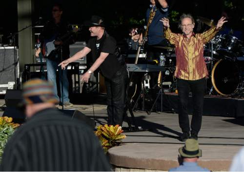 Francisco Kjolseth | The Salt Lake Tribune
Micky Dolenz and Peter Tork of The Monkees perform a full evening of  hit music from their 50-year career and multi-media splendor, including clips from their Emmy Award winning TV series, acoustic sets, and solos during a concert at Red Butte Garden in Salt Lake City on Thursday, June 16, 2016.