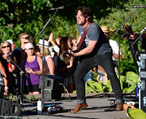 Scott Sommerdorf   |  The Salt Lake Tribune
Matt Nathanson sings prior to the Gavin DeGraw performance at Red Butte Garden, Sunday, June 29, 2014.