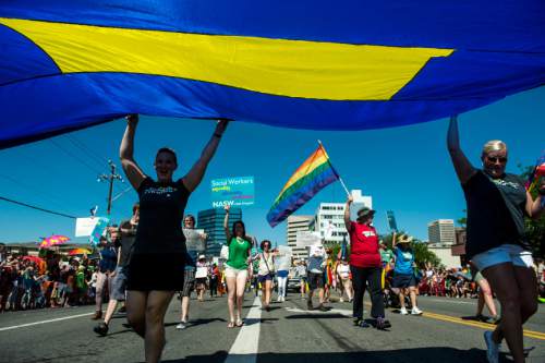 Chris Detrick  |  The Salt Lake Tribune
Scenes from the Utah Pride Parade Sunday June 5, 2016.