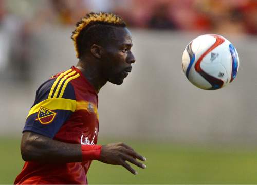 Steve Griffin  |  The Salt Lake Tribune


RSL's Boyd Okwuonu eyes the ball during the RSL versus Seattle Sounders 2 U.S. Open Cup game at Rio Tinto Stadium in Sandy, Tuesday, June 16, 2015.