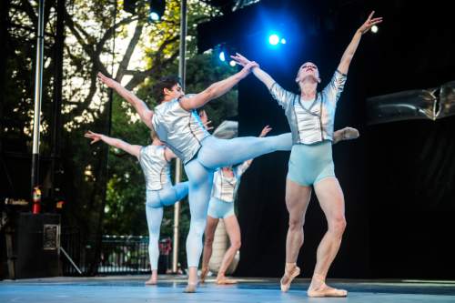 Chris Detrick  |  The Salt Lake Tribune
Ballet West dancers perform during the Utah Arts Festival Friday June 24, 2016.
