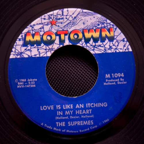 Jeremy Harmon  |  The Salt Lake Tribune

While not The Supreme's best known single, "Love Is Like An Itching In My Heart" b/w "He's All I Got" from 1966 is a classic example of the Motown sound.
