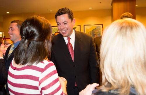 Steve Griffin  |  Tribune file photo

Rep. Jason Chaffetz, R-Utah, was headed for victory in Tuesday's primary over challenger Chia-Chi Teng.