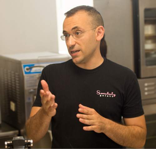 Rick Egan  |  The Salt Lake Tribune
You don't have to go all the way to Italy to score gelato. In Salt Lake, you can visit Sweetaly, where proprietor Francesco Amendola makes the magical stuff from scratch. He went to school in Perugia, Italy to learn his craft.