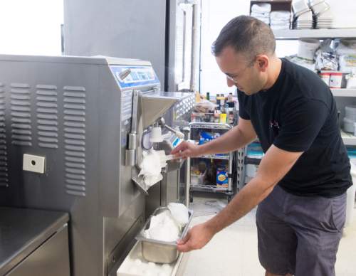 Rick Egan  |  The Salt Lake Tribune
You don't have to go all the way to Italy to score gelato. In Salt Lake, you can visit Sweetaly, where proprietor Francesco Amendolacq makes the magical stuff from scratch. He went to school in Perugia, Italy to learn his craft.
