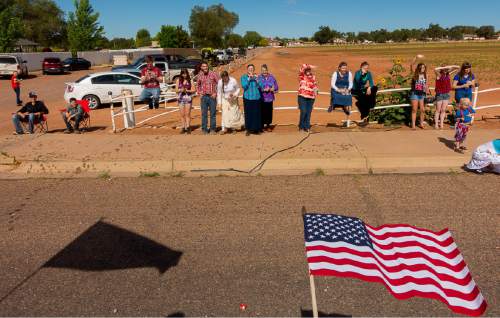 Trent Nelson  |  The Salt Lake Tribune
The Colorado City and Hildale Fourth of July Parade makes its way down Central Street in Hildale, UT, and Colorado City, AZ, as part of an Independence Day celebration Saturday July 2, 2016.