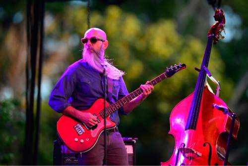 Scott Sommerdorf   |  The Salt Lake Tribune  
The indie-folk collaboration collectively known as case/lang/veirs, performs at Red Butte Garden Amphitheatre, Friday, July 8, 2016. The trio, avant-rock singer Neko Case, alt-country pioneer k.d. lang and folk artist Laura Veirs, are touring this summer in support of their self-titled album released in mid-June. Loch Lomond opened the show.