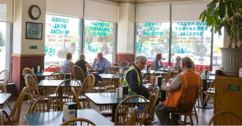 Tribune File Photo
Patrons gather for lunch at the Royal Eatery on Main Street and 400 South in Salt Lake City in 2011.