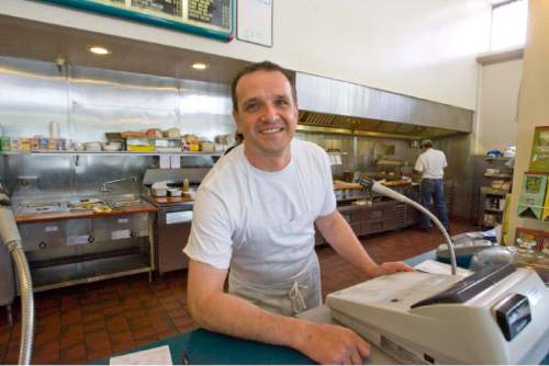 |  Tribune File Photo

Deno Priskos, the owner of the Royal Eatery on Main Street in Salt Lake City on Monday June 6, 2011.