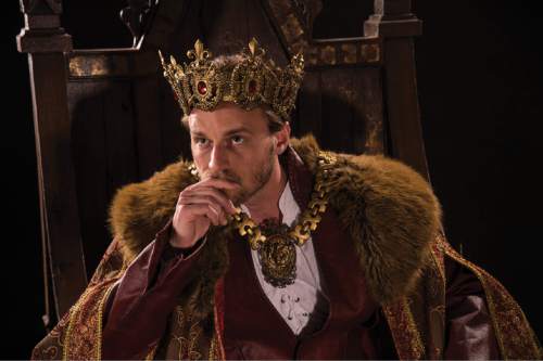 Sam Ashdown as Henry V in the Utah Shakespeare Festivalís 2016 production of "Henry V." Courtesy  |  Karl Hugh, Utah Shakespeare Festival