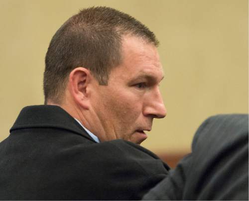 Rick Egan  |  The Salt Lake Tribune

John Coyle awaits the decision of the West Valley City civil service commission, Thursday, May 15, 2014. The commission overturned Coyles' demotion and ordered the department to award him back pay.