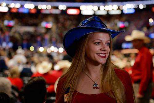 Trent Nelson  |  The Salt Lake Tribune
Texas delegate Erin Swanson at the 2016 Republican National Convention in Cleveland, OH, Tuesday July 19, 2016.