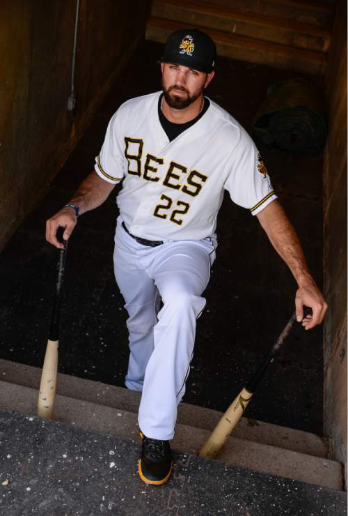 Francisco Kjolseth | The Salt Lake Tribune
Salt Lake Bees players and their reflections getting the news of going to the major leagues (although they're back in Triple-A now). Third baseman Kaleb Cowart.