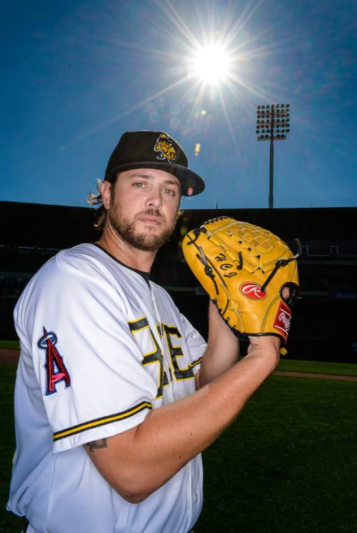 Francisco Kjolseth | The Salt Lake Tribune
Salt Lake Bees players and their reflections getting the news of going to the major leagues (although they're back in Triple-A now). Pitcher Chris Jones.