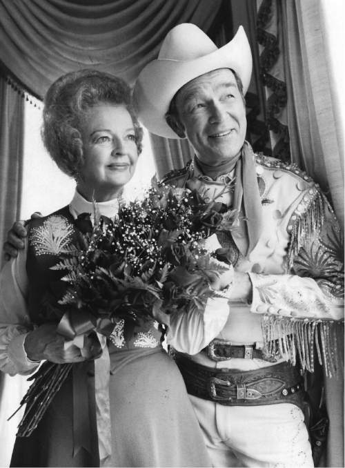 |  Salt Lake Tribune Library

September 21, 1976
Dale Evans and Roy Rogers - NBC-TV's Tournament of Roses New Year's Day, Jan.1, 1977.