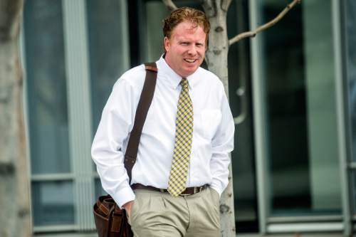 Chris Detrick  |  The Salt Lake Tribune
Jeremy Johnson leaves the Federal Courthouse in Salt Lake City Wednesday November 25, 2015.
