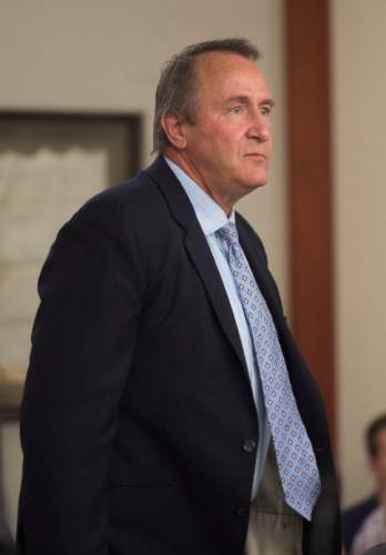 Steve Griffin  |  The Salt Lake Tribune

Former Utah Attorney General Mark Shurtleff appears in front of 3rd District Court Judge Randall Skanchy at the Matheson Courthouse in Salt Lake City, Monday, June 15, 2015.
